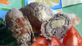 рулетики из свинины с сыром